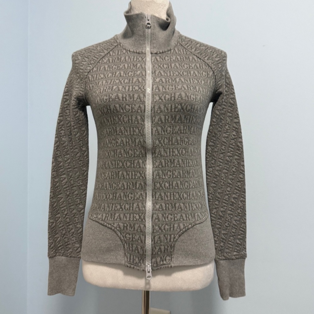 Armani Exchange Women’s Logo Grey Jacket Size XS